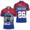 Buffalo Bills 26 Boobie Dixon Afc East Champs 3D Polo Shirt custom name
