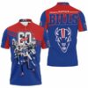 Buffalo Bills Afc East Division 60th Champions Josh Allen 17 Art Polo 3D Shirt