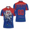 Buffalo Bills Afc East Division 60th Champions Josh Allen 17 Art Polo 3D Shirt custom name