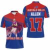 Buffalo Bills Afc East Division Champions Josh Allen 17 Art Polo 3D Shirt custom name