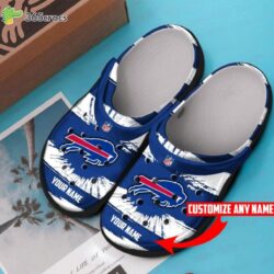 Buffalo Bills Custom Named Personalized Clogs Celebrate Football in Style