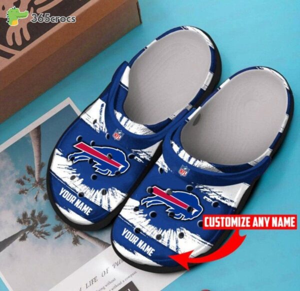 Buffalo Bills Custom Named Personalized Clogs Celebrate Football in Style