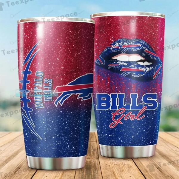 Buffalo Bills Glitter Bull Girl Tumbler