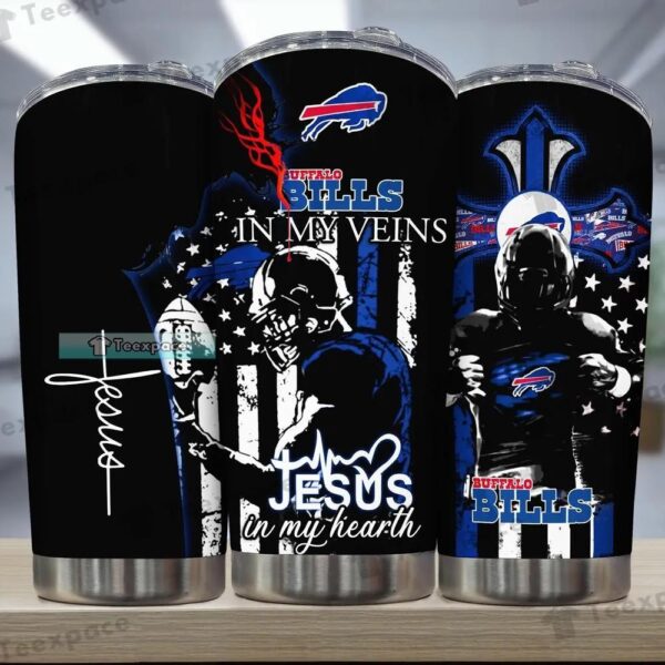 Buffalo Bills In My Heart And My Veins Tumbler