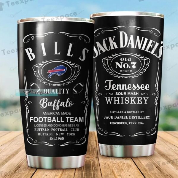 Buffalo Bills Jack Daniel's Football Tumbler