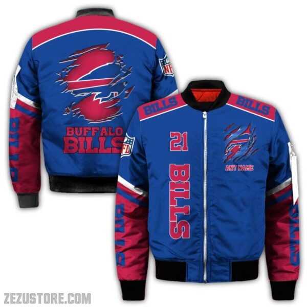 Buffalo Bills NFL all over 3D Bomber jacket fooball gift for fan