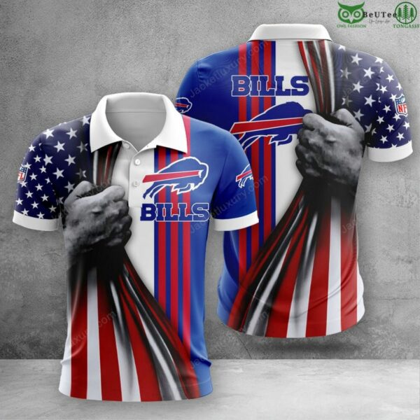 Buffalo Bills NFL aloha pride american flag summer 3D Polo T Shirt