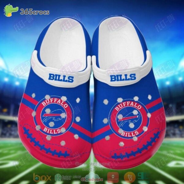 Buffalo Bills Red Blue Nfl Crocs Clog Shoes