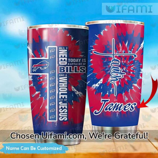 Buffalo Bills Tumbler Cup Personalized Exciting Jesus All I Need Bills Gift for fan