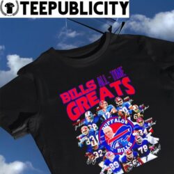 Buffalo Bills nfl All-Time Greats signatures 2023 shirt