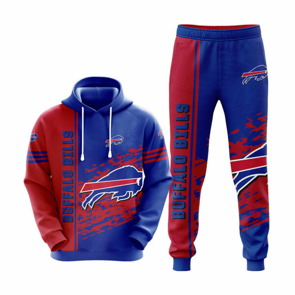 Buffalo Bills nfl Football Tracksuit Hoodie Casual Sweatpants Hooded Sweatsuit Gifts