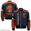 Chicago Bears NFL all over 3D Bomber jacket fooball gift for fan