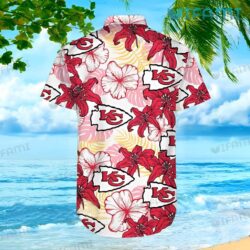 Chiefs Hawaiian Shirt Colorful Flower Palm Leaf Kansas City Chiefs Gift 2