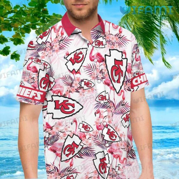 Chiefs Hawaiian Shirt Flamingo Logo Pattern Kansas City Chiefs Gift 1