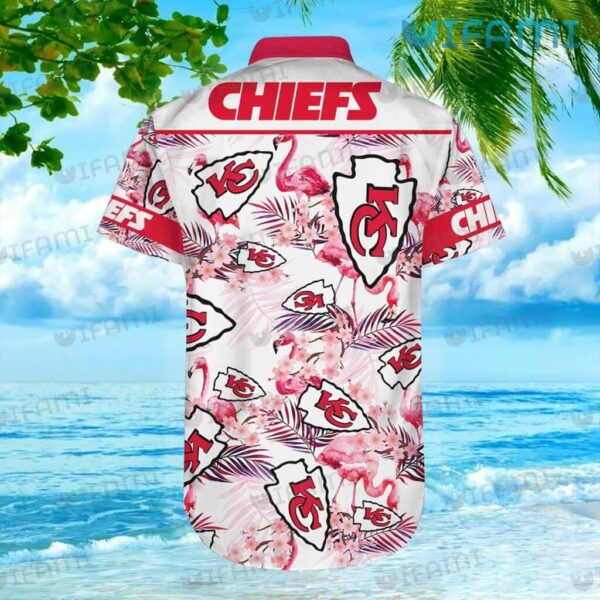 Chiefs Hawaiian Shirt Flamingo Logo Pattern Kansas City Chiefs Gift 2