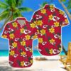 Chiefs Hawaiian Shirt Gold Hibiscus Palm Leaf Kansas City Chiefs Gift Chiefs Hawaiian Shirt Gold Hibiscus Palm Leaf Kansas City Chiefs Gift