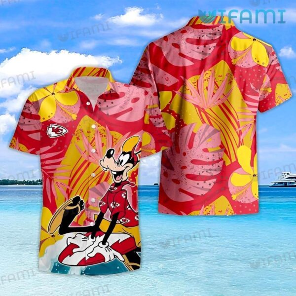 Chiefs Hawaiian Shirt Goofy Surfing Palm Leaf Kansas City Gift 1