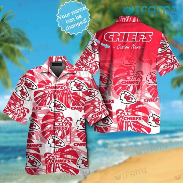 Chiefs Hawaiian Shirt Monstera Deliciosa Personalized Kansas City Chiefs Gift 1