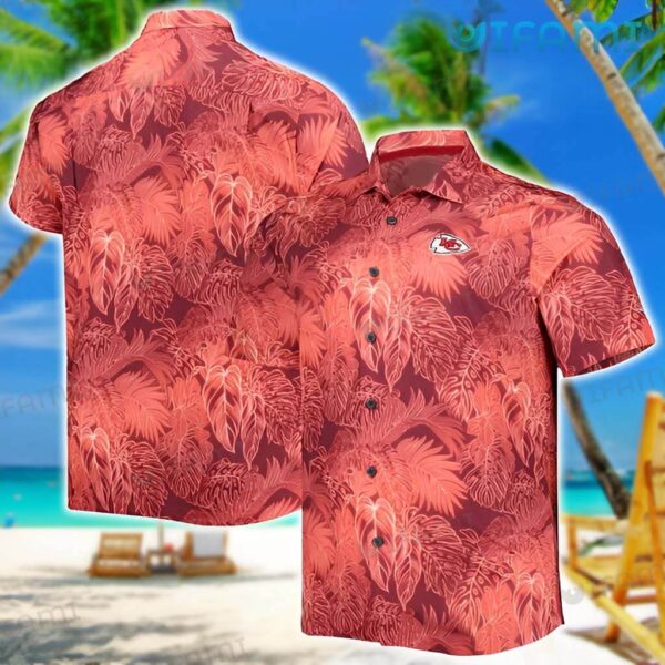 Chiefs Hawaiian Shirt Palm Leaves Pattern Unique Kansas City Chiefs Gift 1