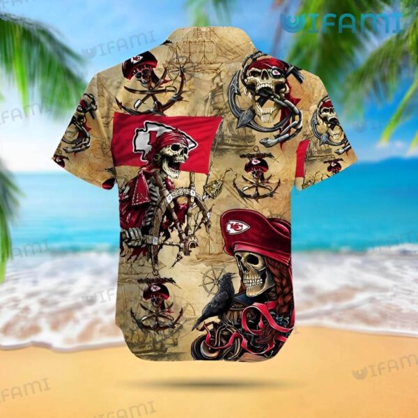 Chiefs Hawaiian Shirt Pirate Skeleton Unique Kansas City Chiefs Gift 2