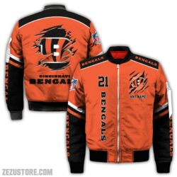 Cincinnati Bengals NFL all over 3D Bomber jacket, fooball gift for fan