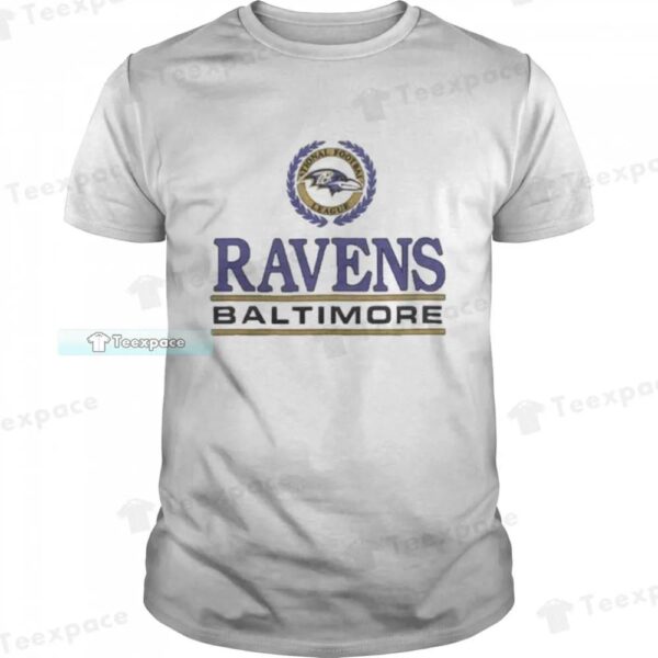 Crest National Football League Logo Ravens Shirt 1