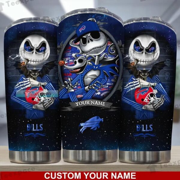 Custom Buffalo Bills Jack The Nightmare Before Christmas Tumbler