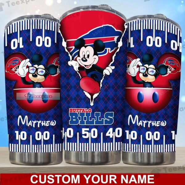 Custom Buffalo Bills Mickey Disney Tumbler