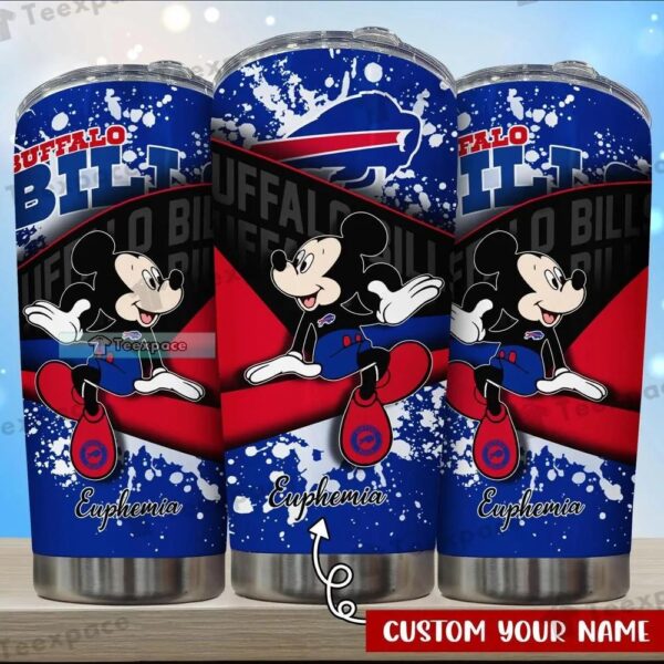 Custom Buffalo Bills Mickey Mouse Style Tumbler