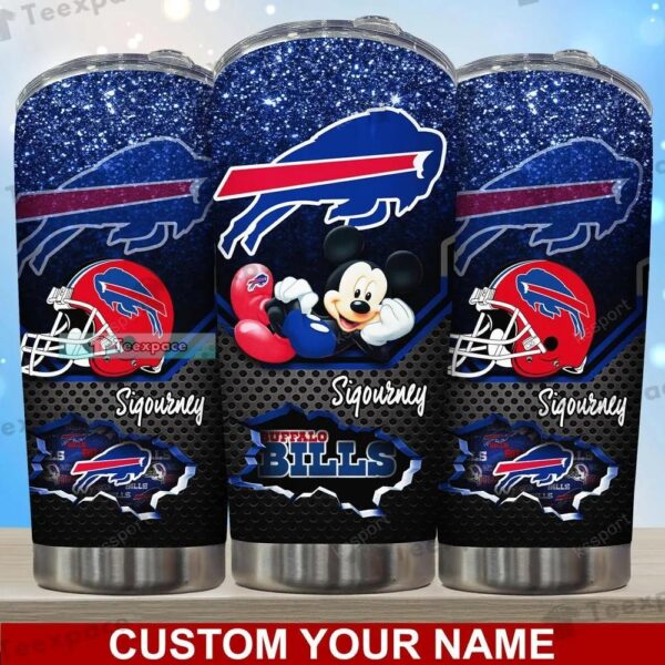 Custom Buffalo Bills Playful Mickey Mouse Tumbler