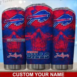 Custom Buffalo Bills Red Skull Tumbler