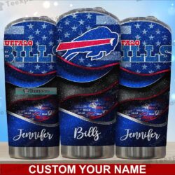 Custom Buffalo Bills Shining Football Tumbler