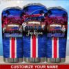 Custom Buffalo Bills Tropical Beach Football Tumbler