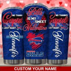 Custom Buffalo Bills You Are My Sweet Valentine Tumbler
