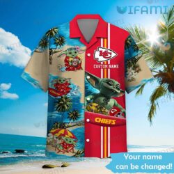 Custom Chiefs Hawaiian Shirt Baby Yoda Surfing Kansas City Chiefs Gift Custom Chiefs Hawaiian Shirt Baby Yoda Surfing Kansas City Chiefs Gift 2