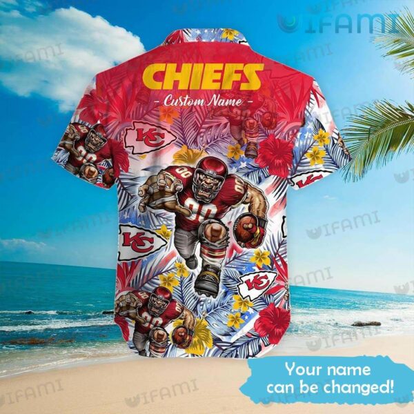 Custom Chiefs Hawaiian Shirt Mascot Kansas City Gift 2