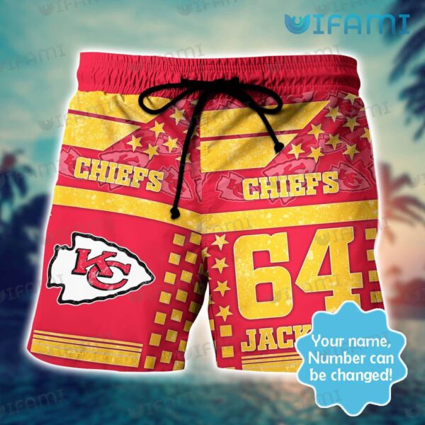 Custom Chiefs Hawaiian Shirt Star Red Gold Kansas City Chiefs Gift 2