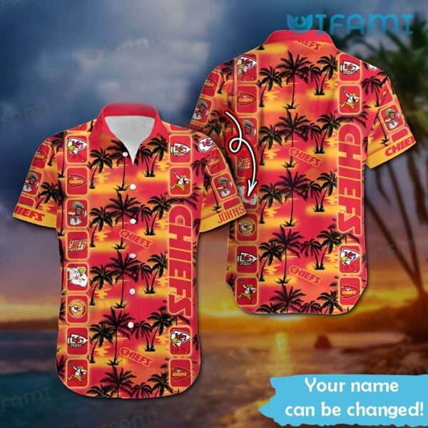 Custom KC Chiefs Hawaiian Shirt Logo History Kansas City Chiefs Gift 1