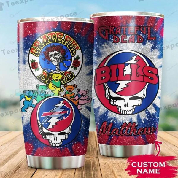 Custom Name Buffalo Bills Grateful Dead Tumbler