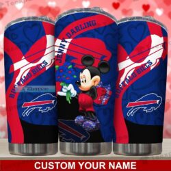 Custom Name Buffalo Bills Mickey Lovely Tumbler