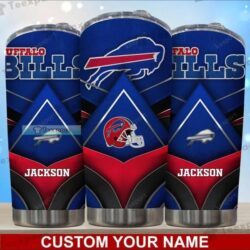 Custom name Buffalo Bills Football hot new Helmet 3D Tumbler