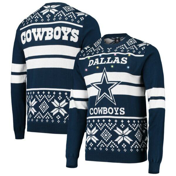 Dallas Cowboys NFL Light Up Ugly Sweater christmas gift for fan