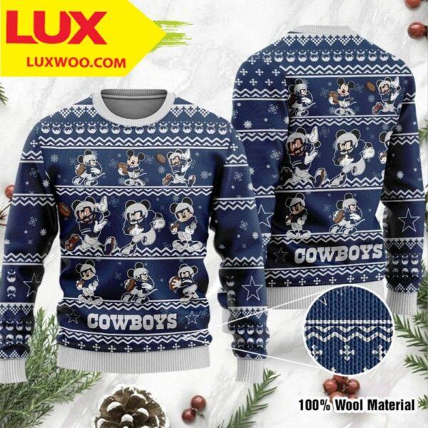 Dallas Cowboys Personalized name Ugly sweater cowboys Christmas gift for fan