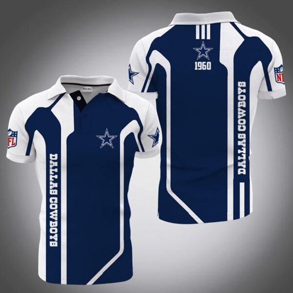 Dallas Cowboys Since 1960 Nfl Fan Polo 3d Printed Polo 3d