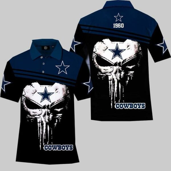 Dallas Cowboys Skull Nfl Fan 3d Printed Polo cotton t shirt Hoodie Mug