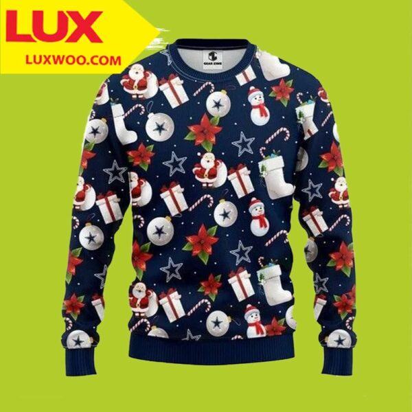 Dallas Cowboys Ugly Christmas Sweater Nfl Dallas Cowboys fan gift merry christmas