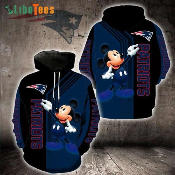 Disney Mickey New England Patriots Hoodie Gifts For Patriots Fans custom shirt