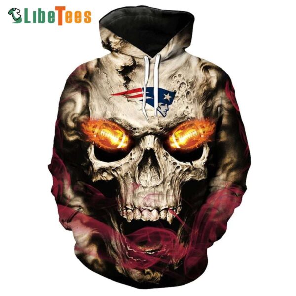 Fire In Skulls Eyes New England Patriots Hoodie Gifts For Patriots Fans custom shirt