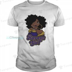 Football Black Girl Baltimore Ravens Shirt