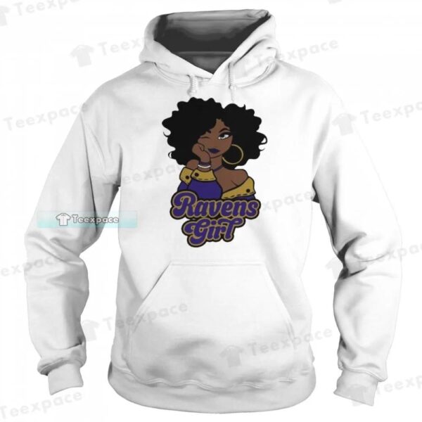 Football Black Girl Baltimore Ravens Shirt 2